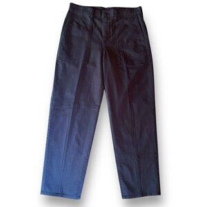 J Crew Womens Garment Dyed Cargo Pant in Chino Twill Sz 29 Navy Blue Utility